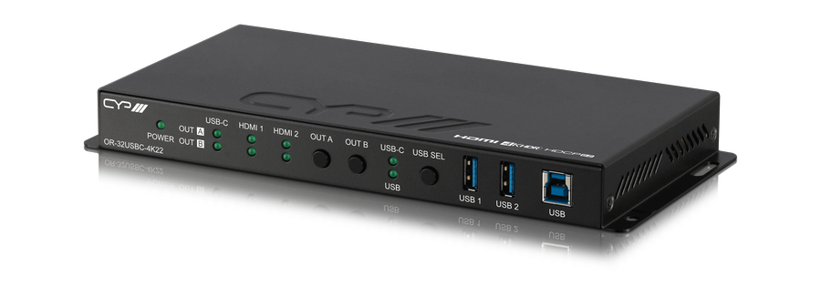 CYP Europe Kreuzschiene HDMI2.0 UHD/4K/, USB3.0/USB-C, Audio 3x2 OR-32USBC-4K22